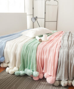 Ball carpet cotton knit blanket