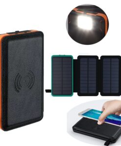 10000 mAh wireless induction solar charging treasure