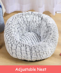 Alternative view of Pet Bed Soft Non-Slip Plush Kennel Round Cat Dog Nest Cushion