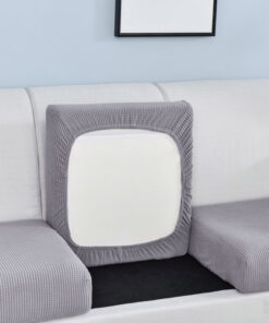 Alternative view of Pure color stretch all-inclusive sofa cover