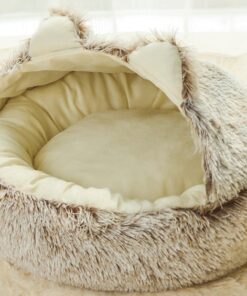 Alternative view of Cat Litter Four Seasons Universal Winter Warmth Semi-closed Kitten Net Red Pet