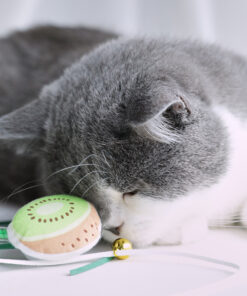 Alternative view of Funny Cat Stick Sounding Bells Tassels Fruit Shapes Relieve Boredom