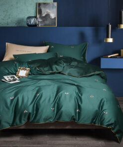Alternative view of Long-staple Cotton Four-piece Full Cotton Satin Sheet Duvet Cover