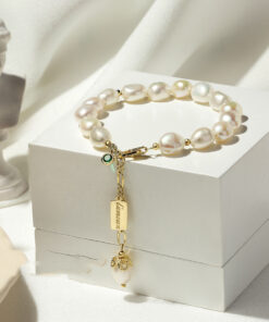 Natural Zircon Pearl Bracelet Luxury Jewelry