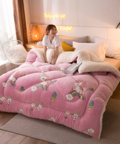 Snow fleece winter quilt lamb velvet core