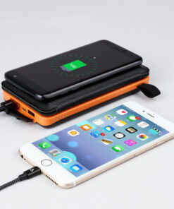 Alternative view of 10000 mAh wireless induction solar charging treasure