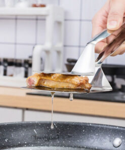 Alternative view of Stainless Steel Steak Clamp Food Bread Meat BBQ Clip Tongs Kitchen Cooking Tool