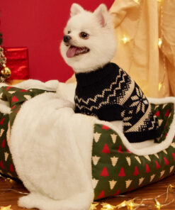 Alternative view of Animals Christmas Sofa Dog Beds Waterproof Bottom Soft Pure Cotton Warm Bed For Dog Xmas Soft Pet Bed CatRemovable Bed Winter