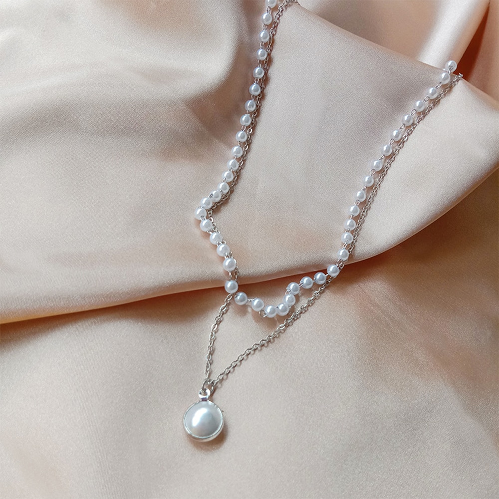 Women's Pearl Necklace Pendant