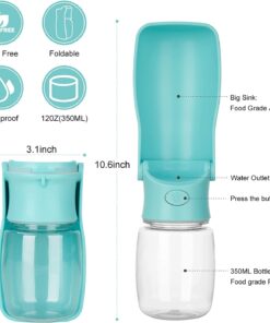 Alternative view of Dog Water Bottle - Foldable Dog Water Dispenser for Outdoor Walking, Portable Pet Water Bottle for Travel, Leak Proof,BPA Free