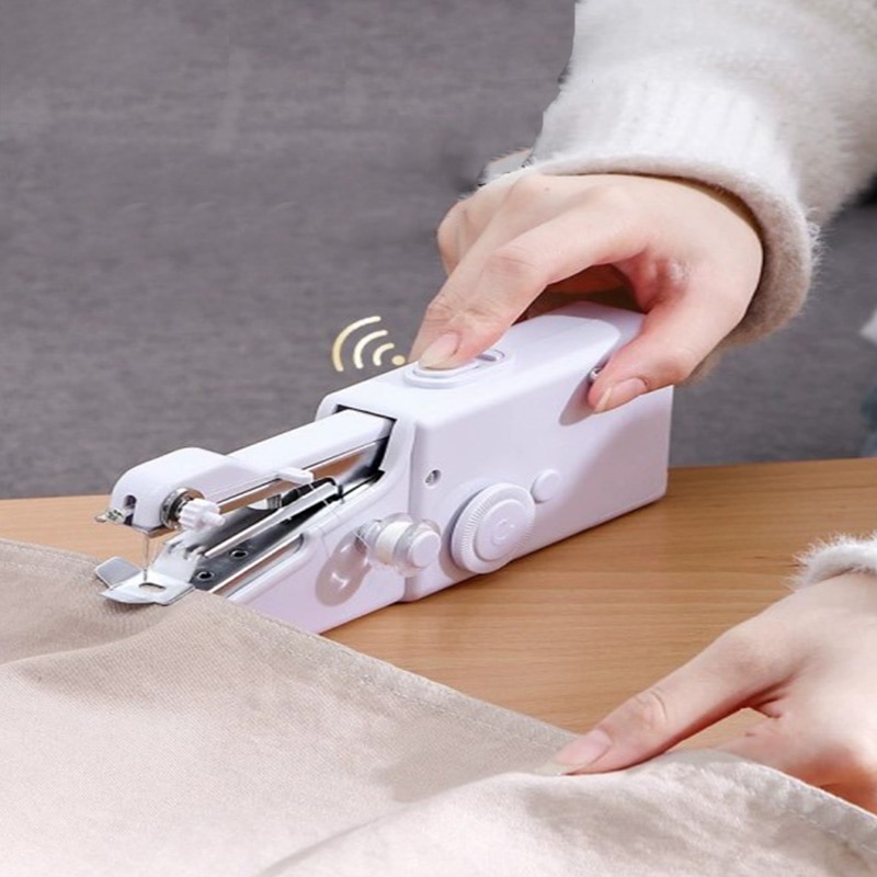 Portable Handheld Sewing Machine Cordless Electric Sewing Machine Set Home Sewing Quick Repair DIY Clothes Sewing Machine