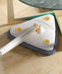 Alternative view of 360 Rotatable Triangle Mop Wall Ceiling Corner Easy Clean Free Hand Washing Squeeze Water Twisting Mop Household Cleaning Tool
