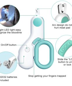 Alternative view of Professional Pet Nail Clipper LED Light Pet Nail Clipper Claw Grooming Scissors for Small Dogs Cats Scissors Dog Accessories