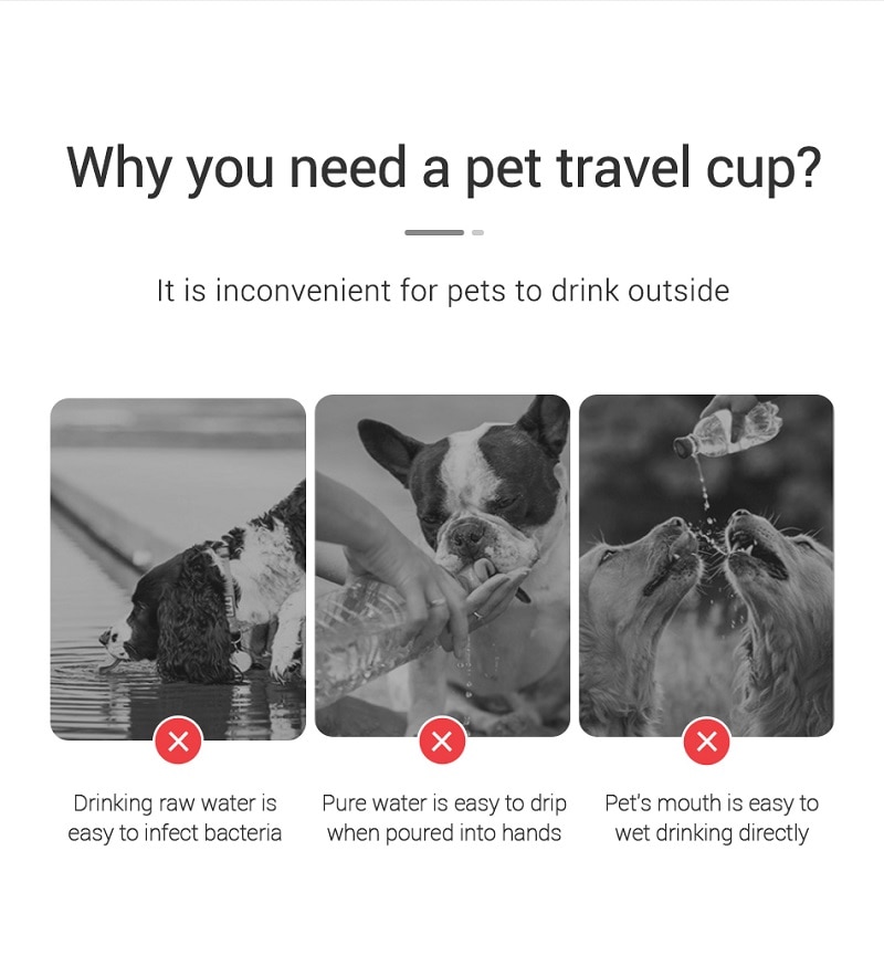 Portable Dog Water Bottle For Small Large Dogs Bowl Outdoor Walking Puppy Pet Travel Water Bottle Cat Drinking Bowl Dog Supplies