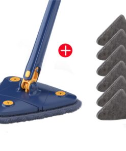 NEW-Multifunction Triangle Squeeze Mop 360° Rotatable Adjustable Floor Cleaning Mop 130CM Home Floor Windows Cleaning Tools