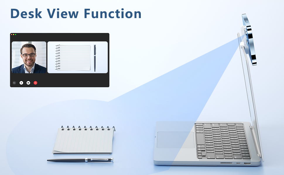 Continuity Camera Mount, Magnetic Mount Compatible with Magsafe for iPhone 12, 13, 14 Series & MacBook, iPhone Webcam Mount