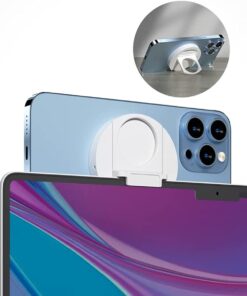 Continuity Camera Mount, Magnetic Mount Compatible with Magsafe for iPhone 12, 13, 14 Series & MacBook, iPhone Webcam Mount