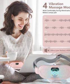 Alternative view of Menstrual Heating Pad Smart Warm Palace Belt Relief Waist Pain Cramps Vibrating Abdominal Massager Electric Waist Belt Device