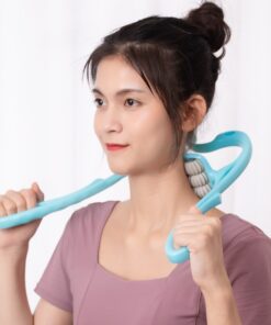 Alternative view of 6-wheel Neck Massager Plastic Pressure Point Therapy Neck Massage Tools Neck Massage Relieve Hand/Waist/Legs Roller Massage Tool