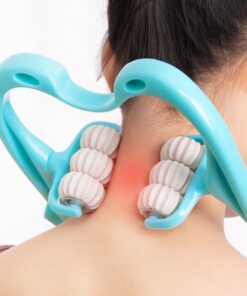 6-wheel Neck Massager Plastic Pressure Point Therapy Neck Massage Tools Neck Massage Relieve Hand/Waist/Legs Roller Massage Tool