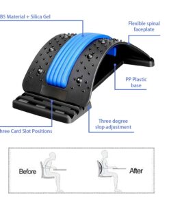 Alternative view of Back Stretcher Magnetotherapy Massage Tools Stretch Fitness Lumbar Support Relaxation Spine Pain Relief