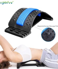 Back Stretcher Magnetotherapy Massage Tools Stretch Fitness Lumbar Support Relaxation Spine Pain Relief
