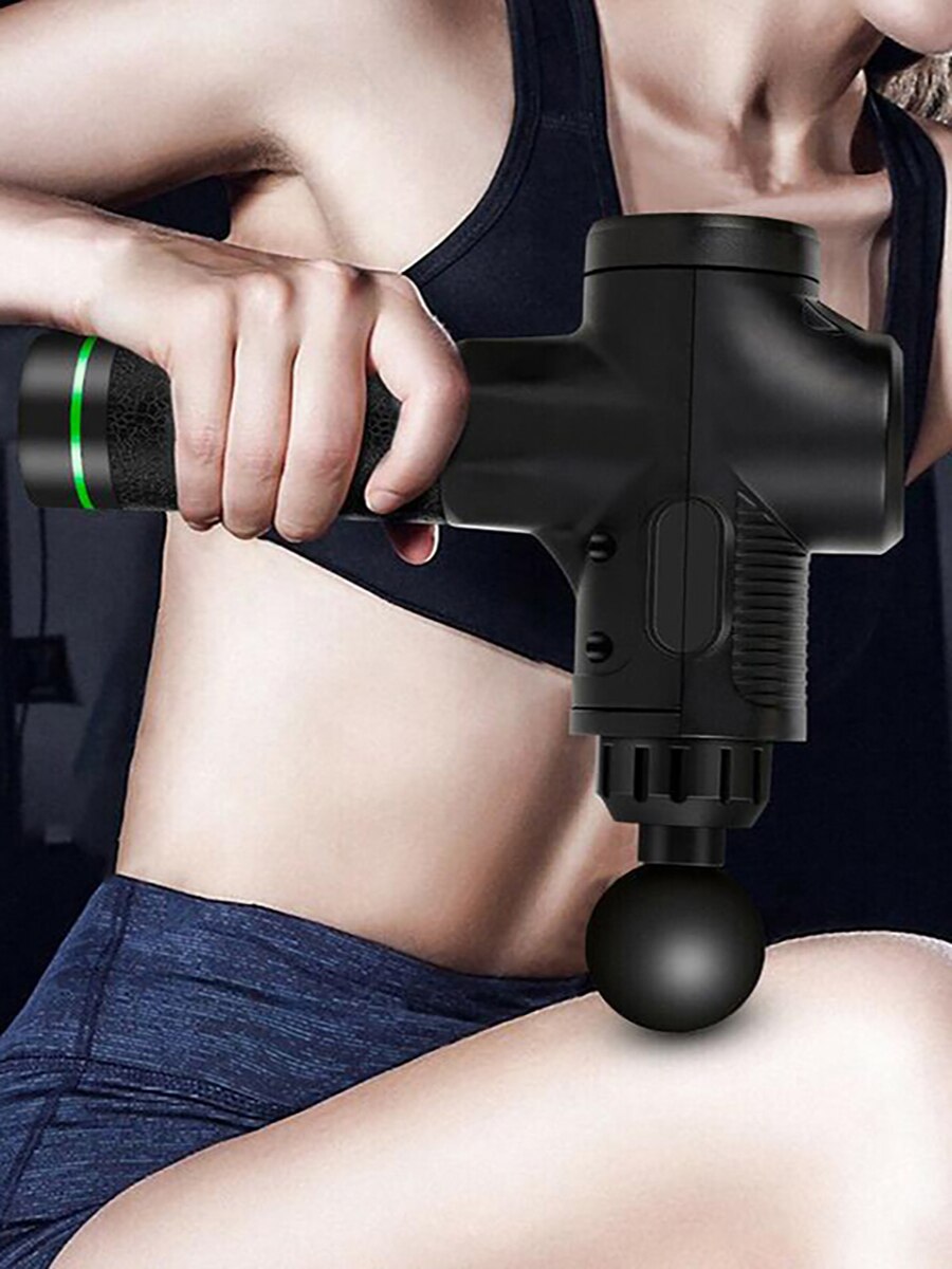 Fascial Massage Gun Electric Percussion Pistol Massager Body Neck Back Deep Tissue Muscle Relaxation Pain Relief Fitness