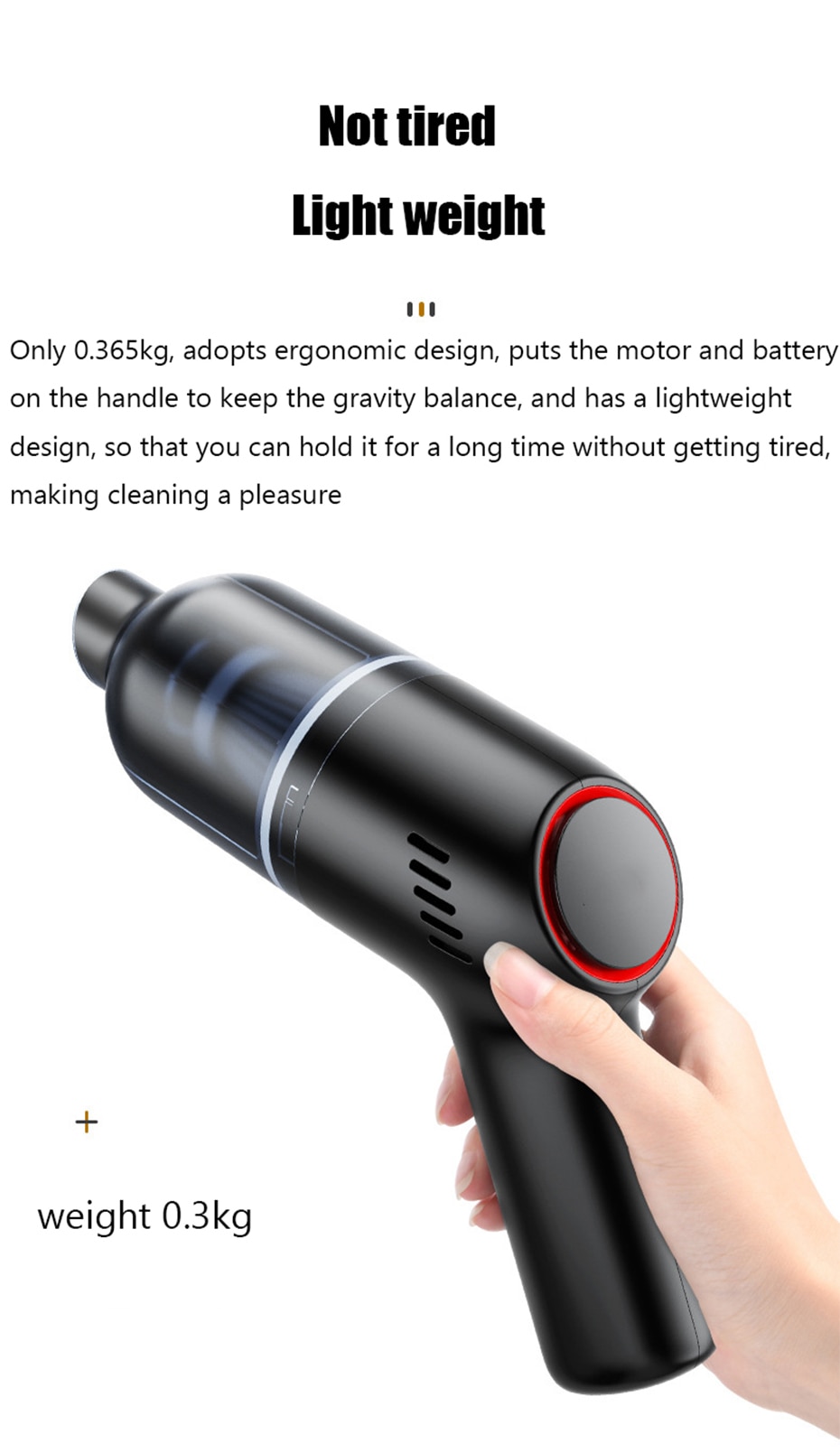 8000Pa Wireless Car Vacuum Cleaner Cordless Handheld Auto Vacuum Home & Car Dual Use Mini Vacuum Cleaner With Built-in Battrery