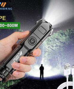 Powerful LED Flashlight 100000 Lumen Tactical Flashlights Rechargeable USB 18650 Waterproof Zoom Fishing Hunting LED Flashlight