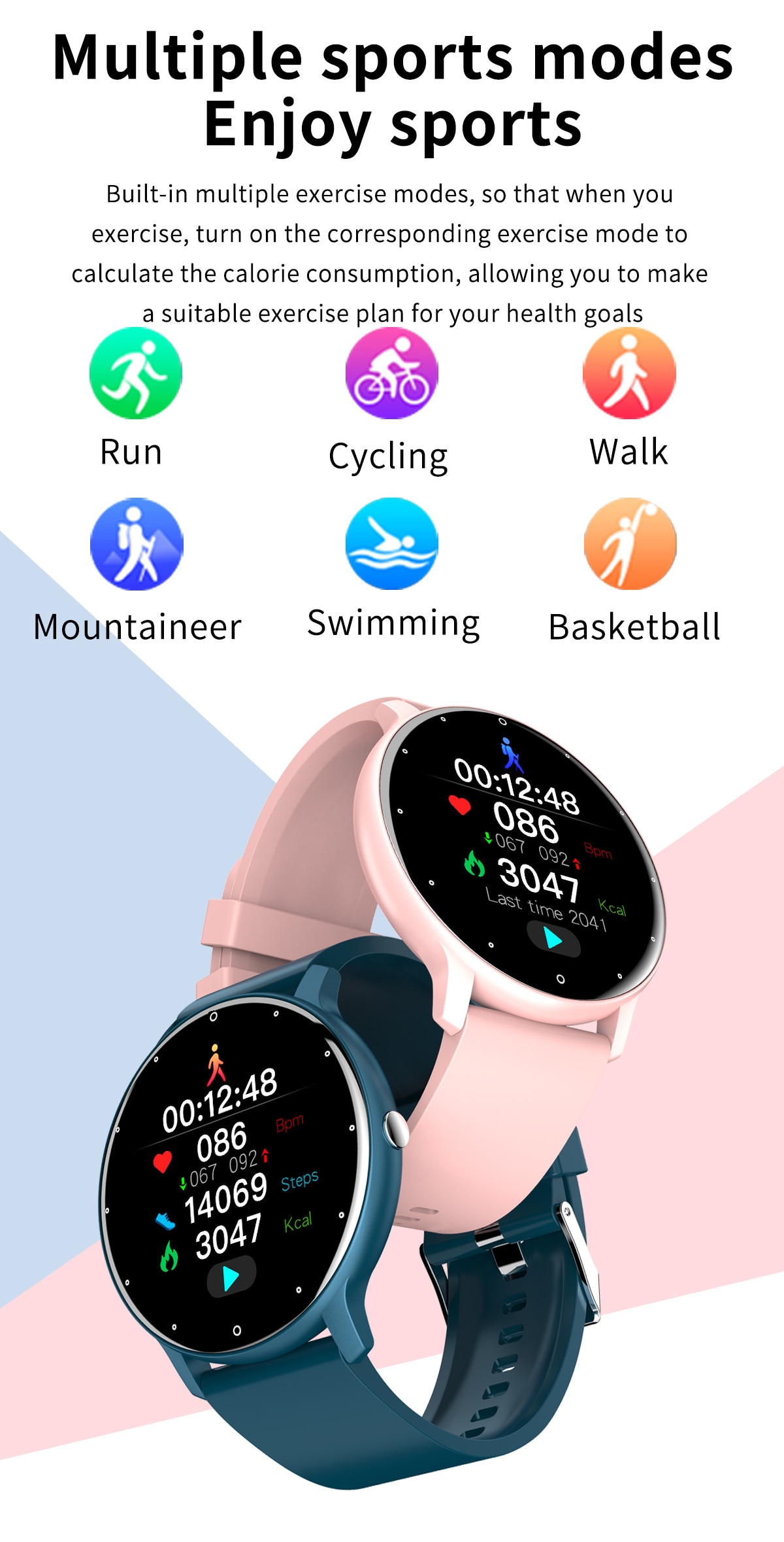 LIGE 2023 New Men Smart Watch Real-time Activity Tracker Heart Rate Monitor Sports Women Smart Watch Men Clock For Android IOS