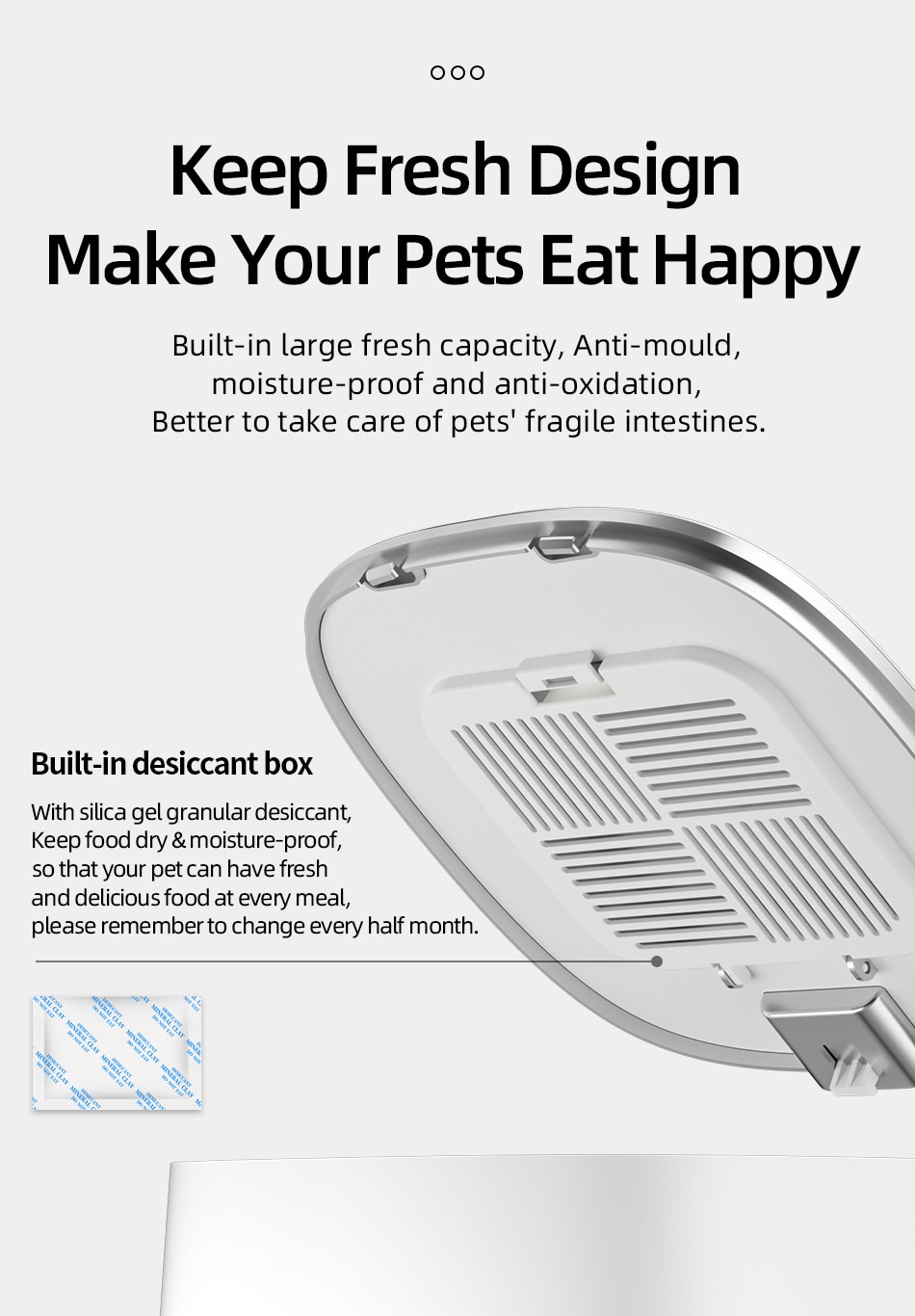 ROJECO Automatic Cat Feeder Pet Smart Cat Food Kibble Dispenser Remote Control WiFi Button Auto Feeder For Cats Dog Accessories