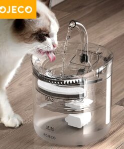 ROJECO Cat Water Fountain Automatic Pet Water Dispenser Pet Smart Drinker For Cats Auto Sensor Cat Drinking Fountain Accessories