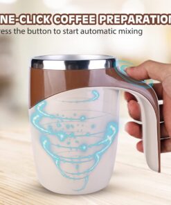 Alternative view of Automatic Stirring Magnetic Mug Rechargeable Model Stirring Coffee Cup Electric Stirring Cup Lazy Milkshake Rotating Cup