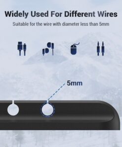 Alternative view of L16 Cable Organizer 5 Hole Silicone USB Desktop Management Clip Holder for Web Mouse Headset Wire Organizer