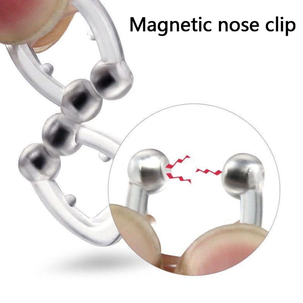 Silicone Magnetic Anti Snore Stop Snoring Nose Clip Sleep Tray Sleeping Aid Apnea Guard Night Device with Case Anti Ronco 1/4PCS