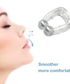 Alternative view of Silicone Magnetic Anti Snore Stop Snoring Nose Clip Sleep Tray Sleeping Aid Apnea Guard Night Device with Case Anti Ronco 1/4PCS