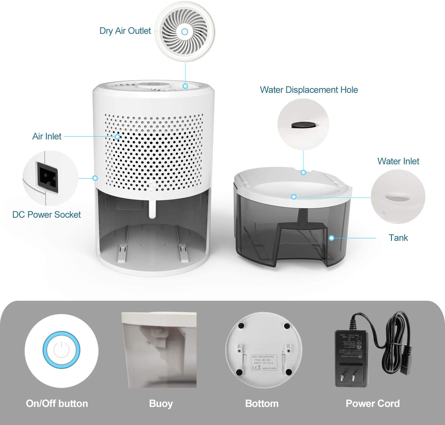 Home Air Moisturizing Dehumidifier