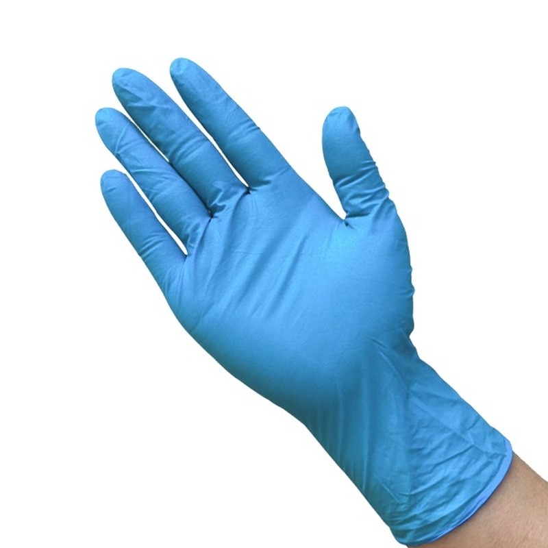 100PS Disposable Rubber Latex Nitrile Gloves Oil Resistant Puncture-Proof Pink Gloves for Labor Home Food Dental Use S/M/L