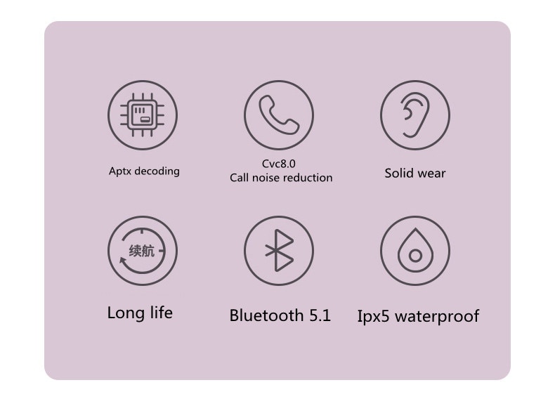 Original Pro6 TWS Touch Control Wireless Headphone Bluetooth 5.0 Earphones Sport Earbuds Music Headset For Iphone Xiaomi phones