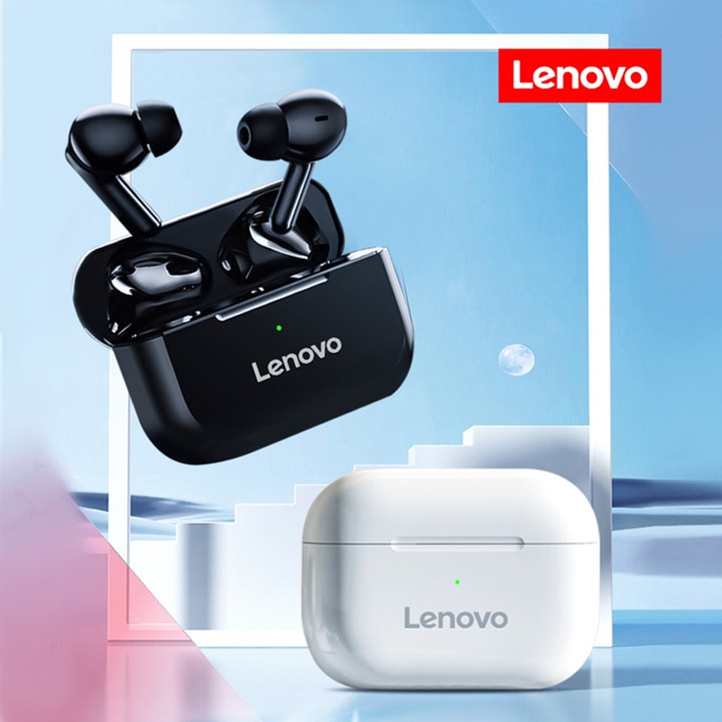 Lenovo Bluetooth Earphones Wireless Earbuds With Charging Case Built-in Microphone Waterproof Earphone Mobile Phone Universal