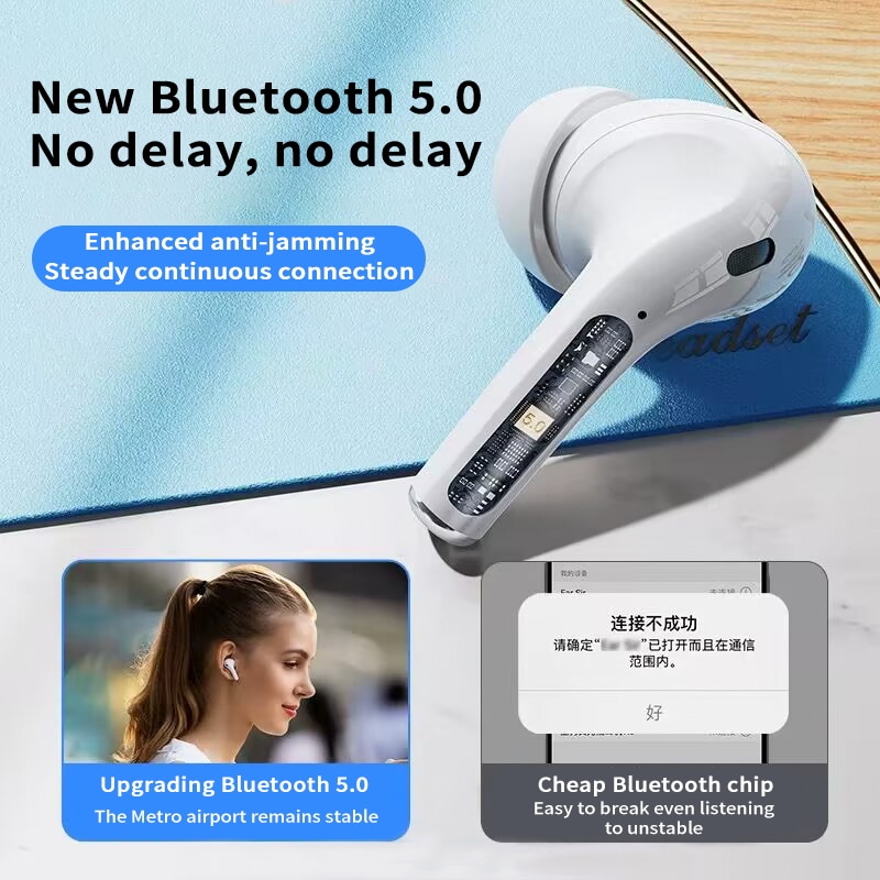 Lenovo Bluetooth Earphones Wireless Earbuds With Charging Case Built-in Microphone Waterproof Earphone Mobile Phone Universal