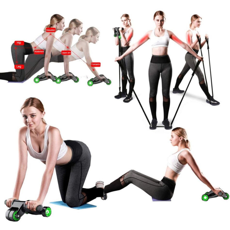 4 Wheels Ab Roller for Core Workout