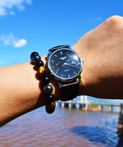 Alternative view of Natural Black Obsidian Hematite Tiger Eye Beads Bracelets Men for Magnetic Health Protection Women Soul Jewelry Pulsera Hombre