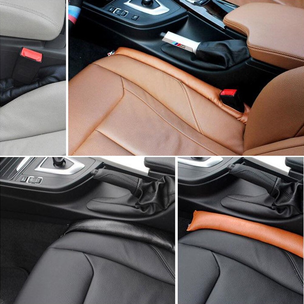 Car Seat Gap Filler Soft Car Styling Padding Leather Leak Pads Plug Spacer Universal Car Accessories Interior Car Organizer