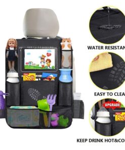 Alternative view of Car Seat Organizer Multifunctional Oxford Fabric Car Back Multi Pocket Storage Bag with Tablet Holder Protector for Kids