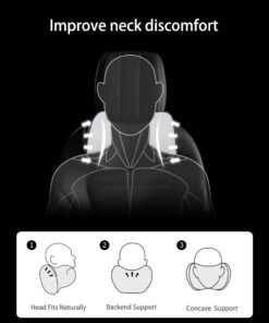 Alternative view of 1pcs Car Neck Headrest Pillow Accessories Cushion Auto Seat Head Support Neck Protector Automobiles Seat Neck Rest Memory Cotton