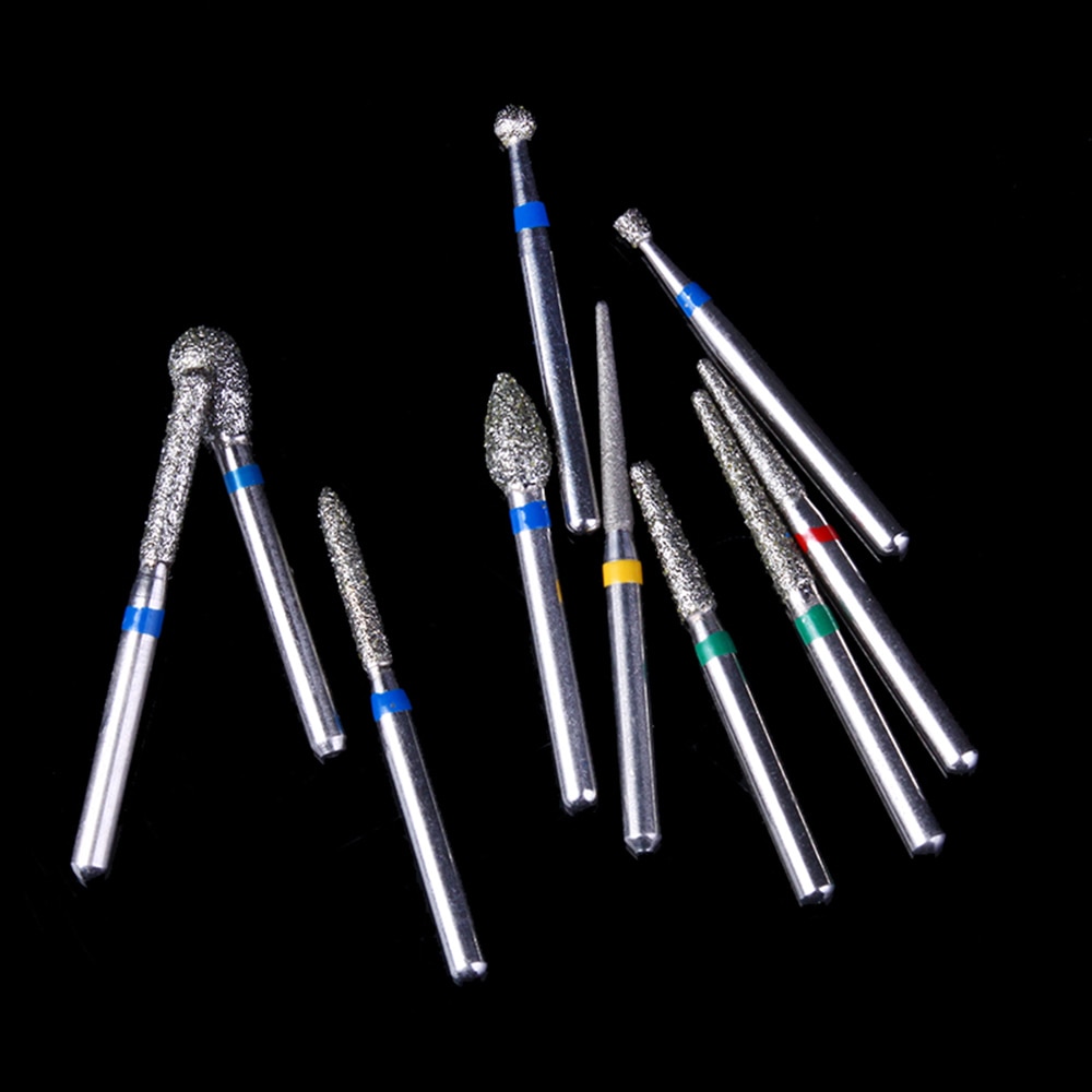 AZDENT 1 Box Dental Diamond Burs Drill for High Speed Handpiece Dentist Burs FG Series Dia.1.6mm