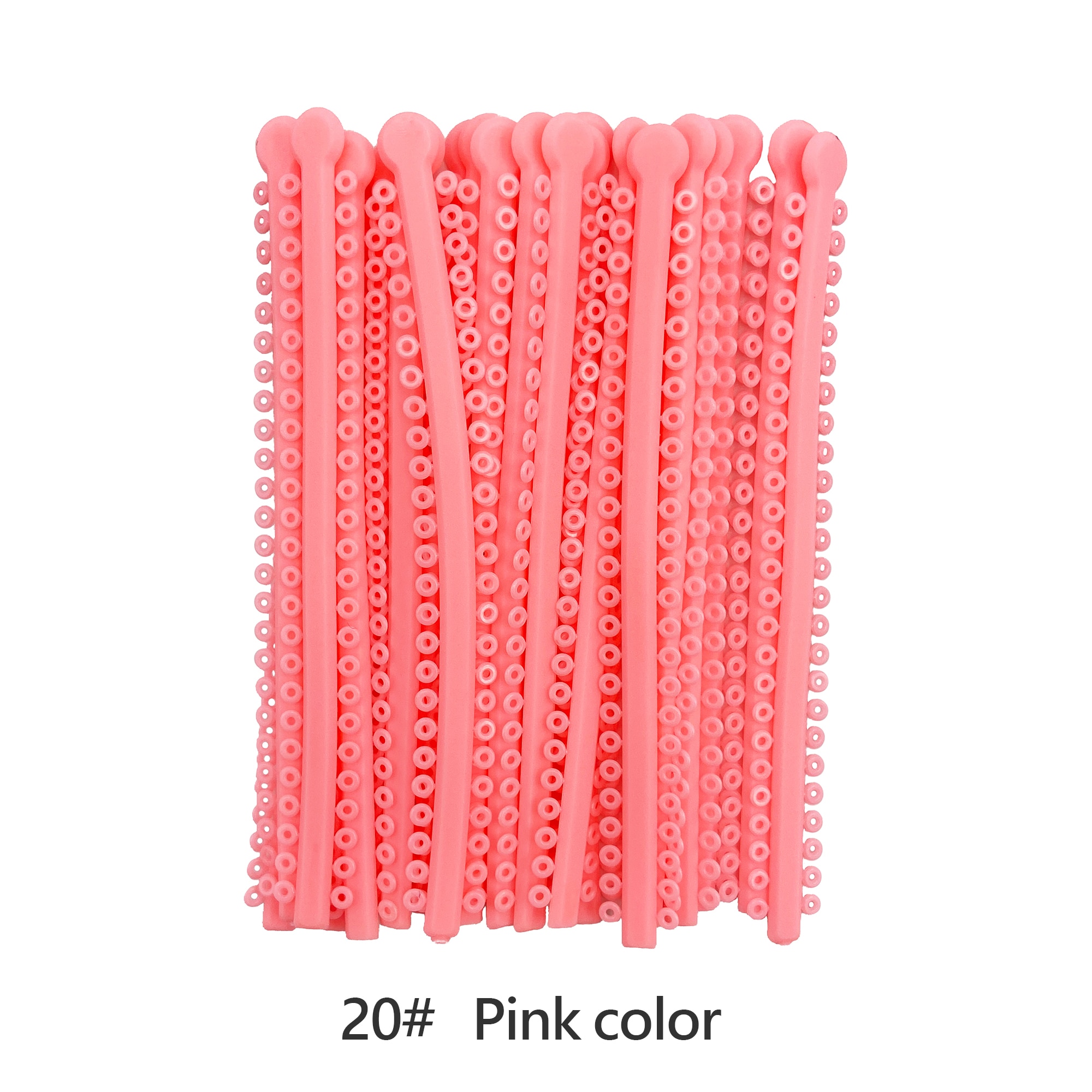 WELL CK 1000 Ties=20 Sticks Dental Orthodontic Elastic Ligature Ties Colorful Bands for Brackets Braces Orthodontics Treatment