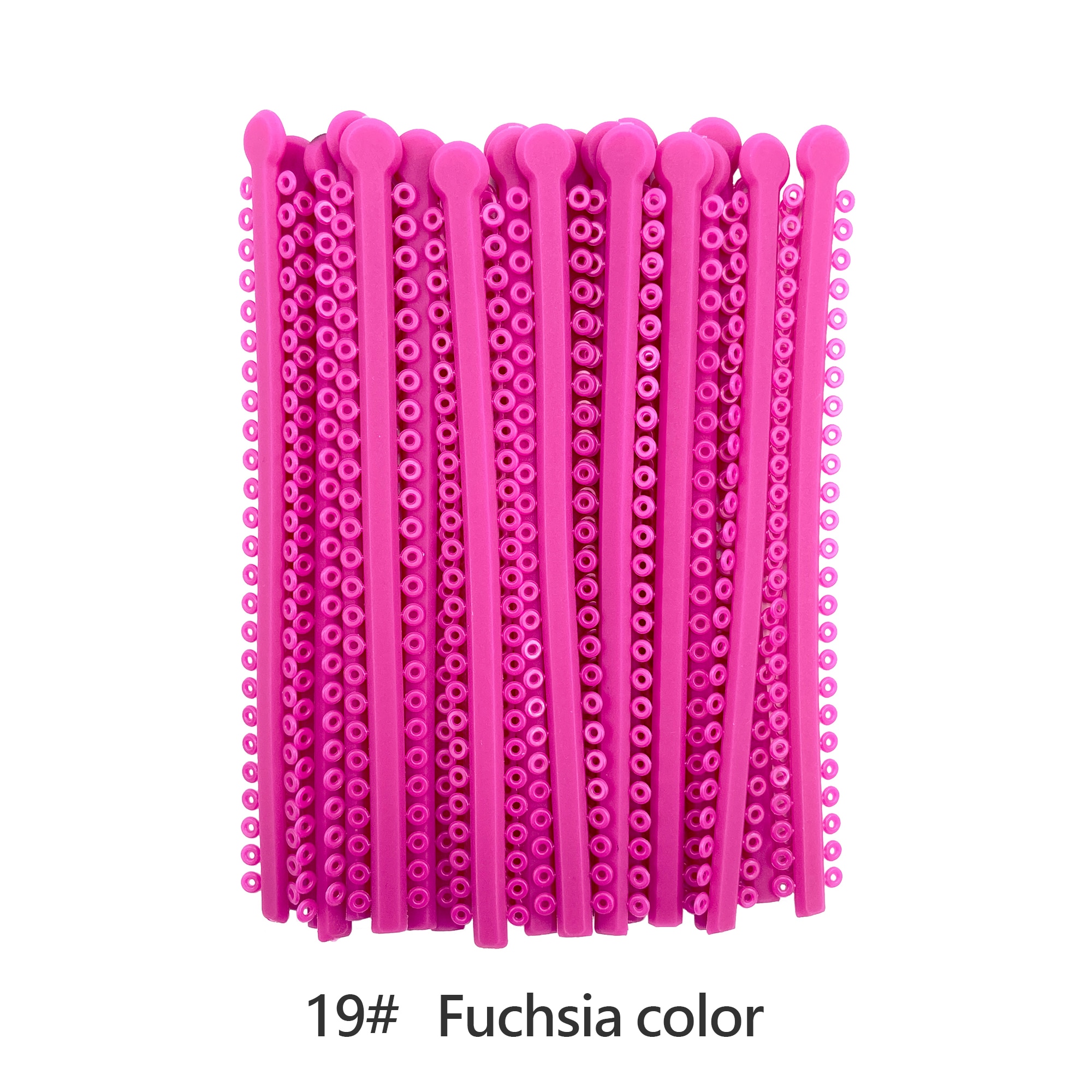 WELL CK 1000 Ties=20 Sticks Dental Orthodontic Elastic Ligature Ties Colorful Bands for Brackets Braces Orthodontics Treatment