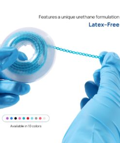 Alternative view of 15feet/Spool Dental Orthodontic Colored Elastic Power Chain Rubber Band 4.57m/Roll Continuous Short Long Ortho Dentistry Tools